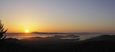 Sunrise over the San Francisco Bay