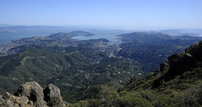 View of the San Francisco Bay from Mt. Tam