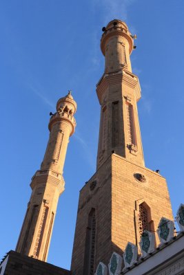 Soleil couchant sur le minaret