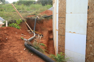 Getting the French drain in