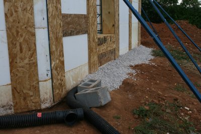 The drain is almost finished