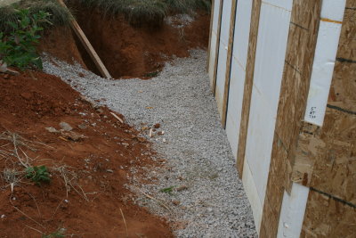 The drain is almost finished