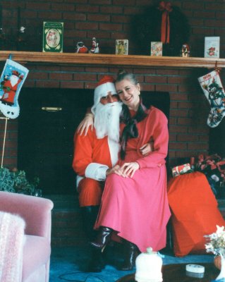 Maggie with Santa Don  @1987