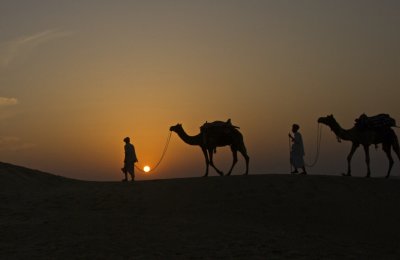 Desert sunset.