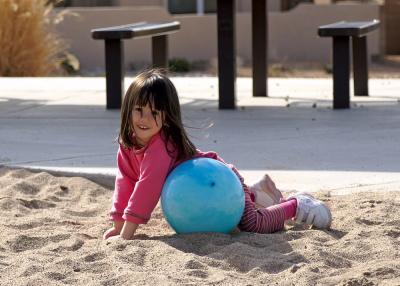 Lucy at the Sandbox