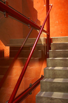 Red Stairwell