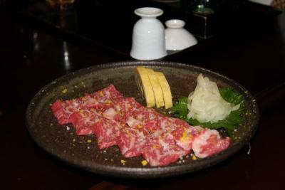 basashi - horse meat sashimi