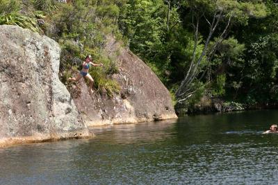 swimming in the tairua river