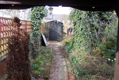 Pathway to bottom of garden Mar-05