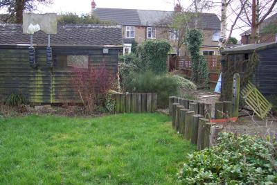 Bottom of garden looking back towards the house