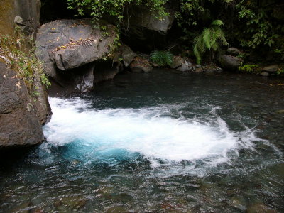 River from Senaru waterfall