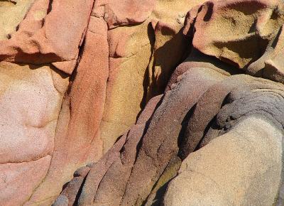 Colorful Coast Rocks