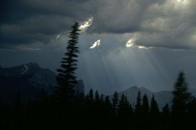 Sunlight through the clouds