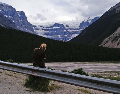 Stutfield Glacier and Sunwapta River...and my mama