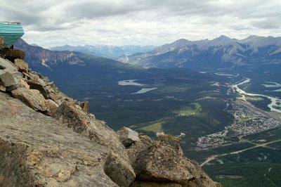 The town of Jasper from Whistlers Mountain