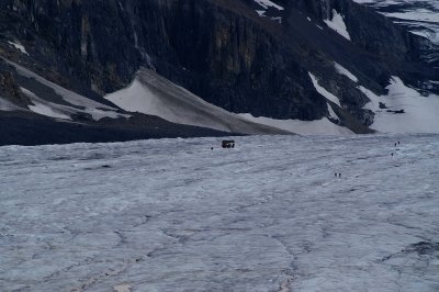 Close up of the Athabasca Glacier