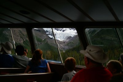 View from the Maligne Lake Tour boat