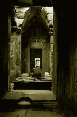 gloomy  passage:  Angkor