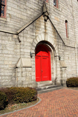 Red Church door, Port Deposit, Maryland