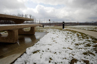 Snow at West Viginia Rest Area