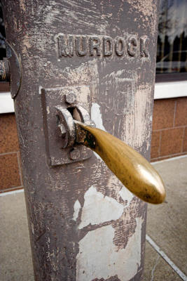 Brass Handle on a Watering Station