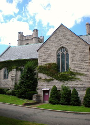 St. Cornelius Chapel with Red Door.