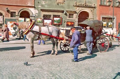 Horse Cart - Warsaw 1990