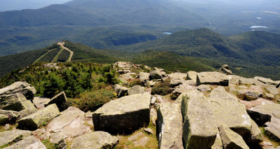 hiking trail on top of Whiteface