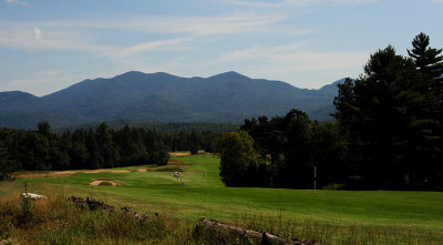 View of the mountains from the Lake Placid C.C.