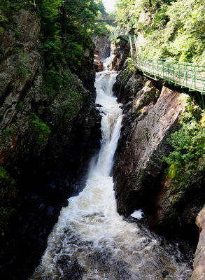 Walkway along the falls