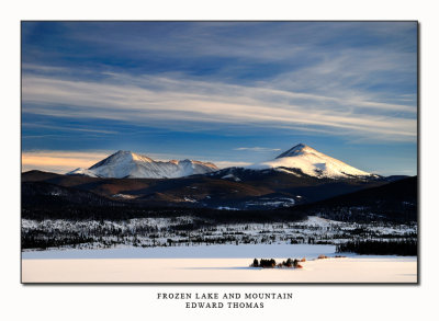 Frozen Lake and Mountain