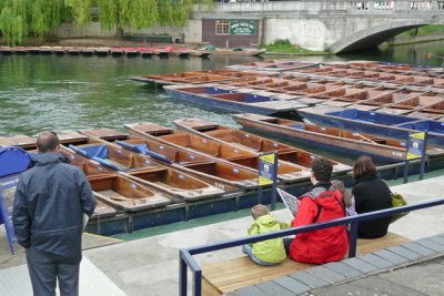 Back at the dock punting boats