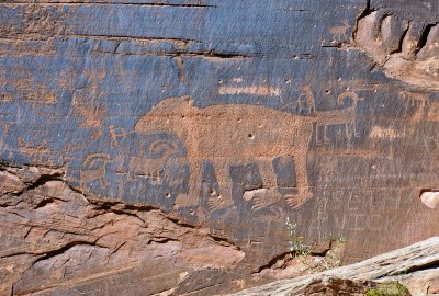 Petroglyphs on Rt. 270