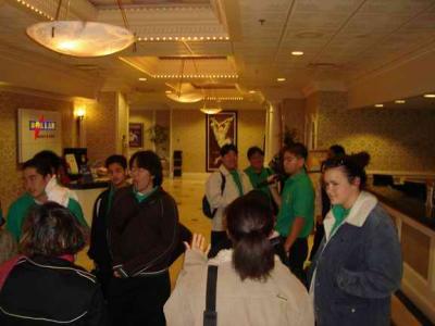 lobby before the wahine game