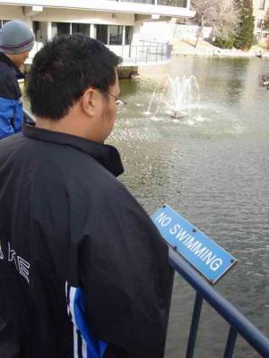 Don't Do it Matthan!!! Its too cold!