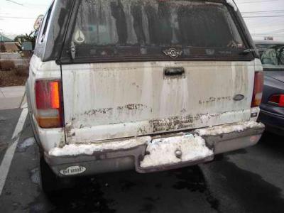 and dirty snow