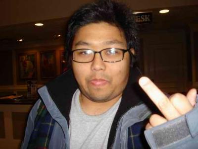 there's the finger again