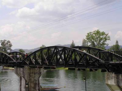 but still a bridge over the river Kwai (or krap, esp where we stayed, heh)