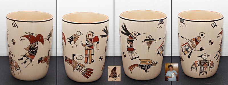 Hopi Cylinder Vase (Rainy Naha)