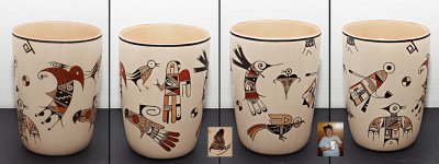 Hopi Cylinder Vase (Rainy Naha)