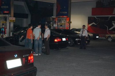 At gas up...