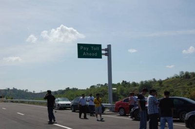 Guys....we need to stop to pay toll...