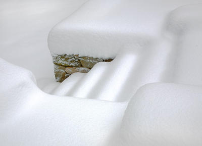 Snow Covered Steps