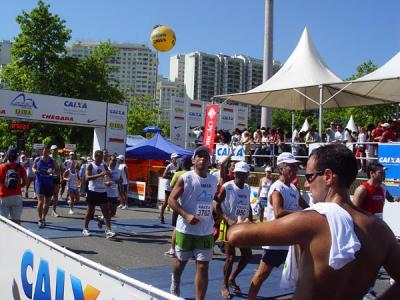 Na chegada