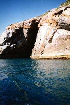 Chegando a Gruta Azul