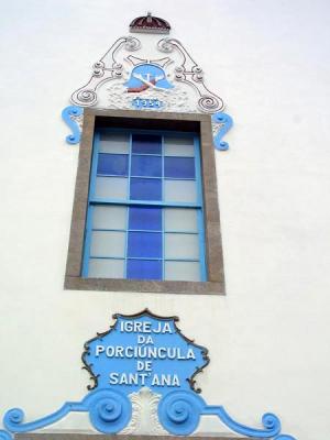 Detalhe da Fachada da Igreja de Porcincula e SantAnna - 02