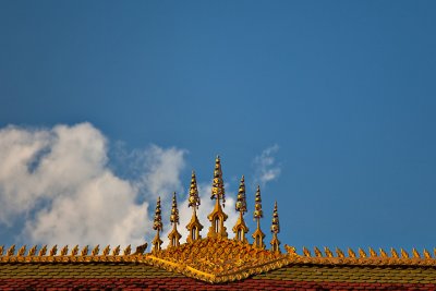 Wat Roof in Huay Xai