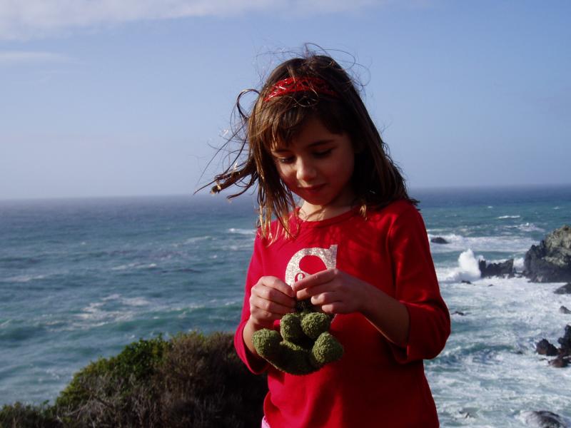 Stella playing with Froggie