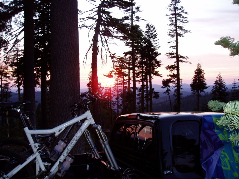 Truck sunset.