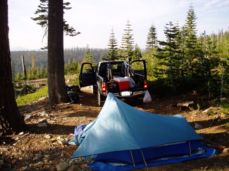 Saturday night.  Nice camp spot